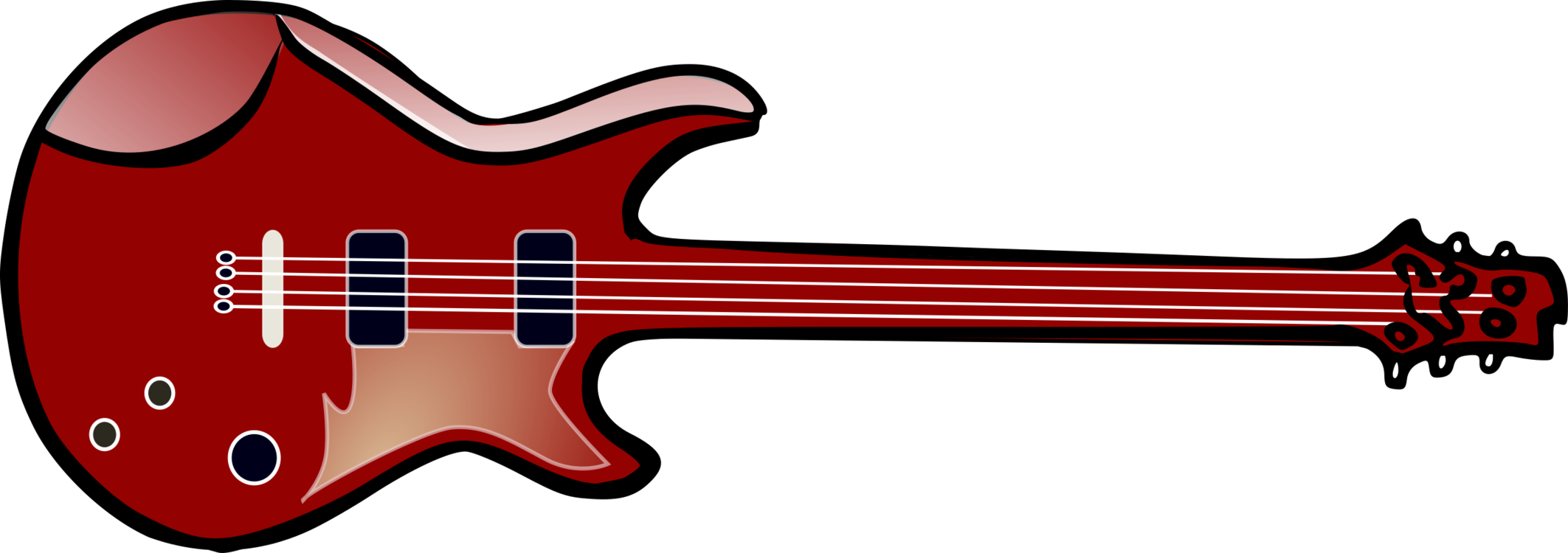 Guitar Music Red Free Download PNG HD PNG Image