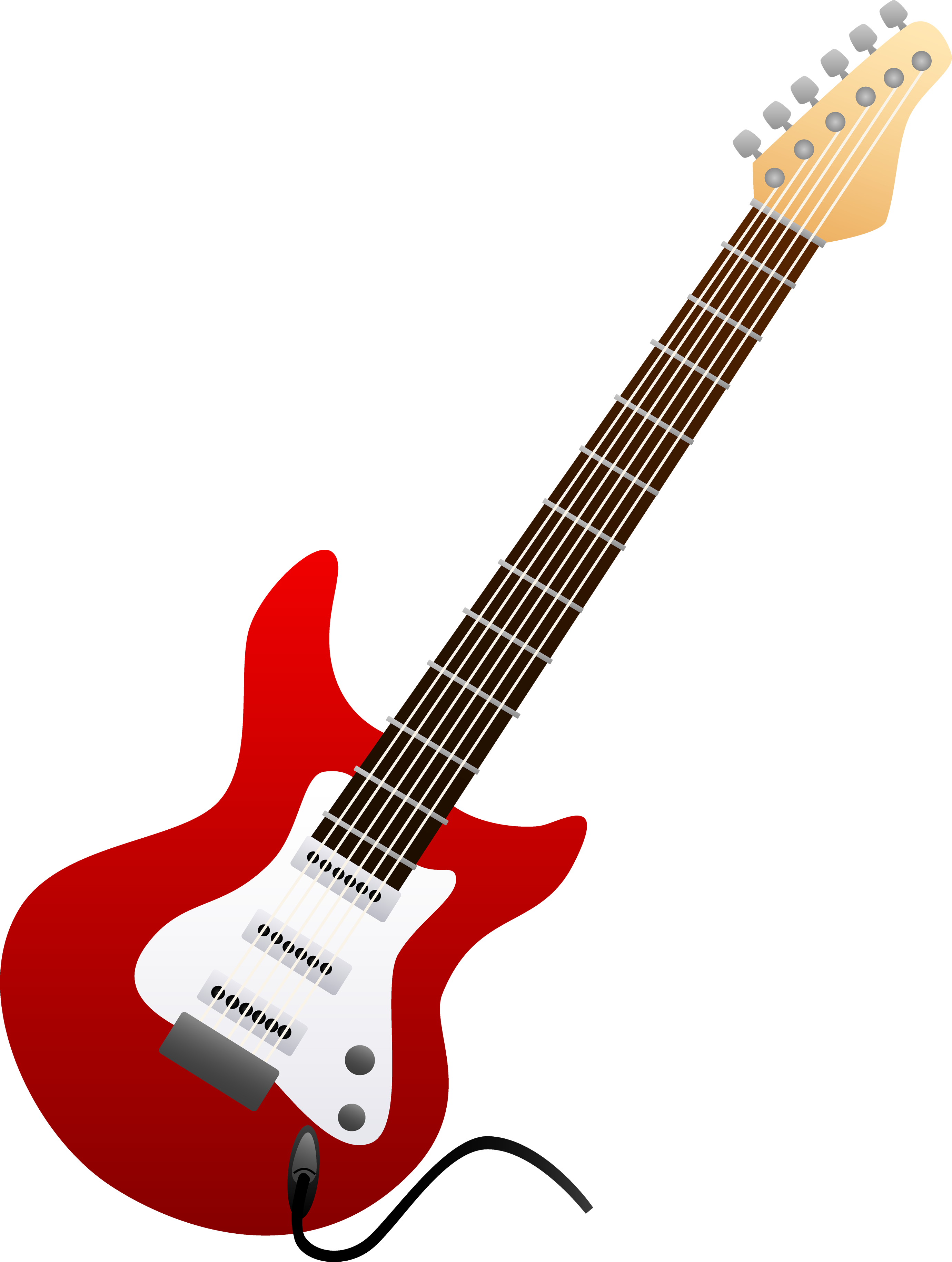 Guitar Red HD Image Free PNG Image