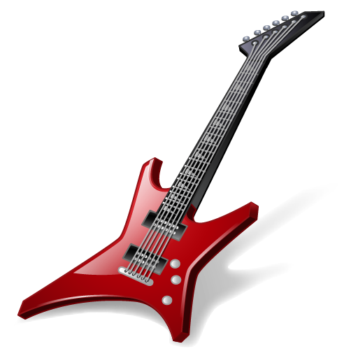Guitar Red Rock PNG Image High Quality PNG Image