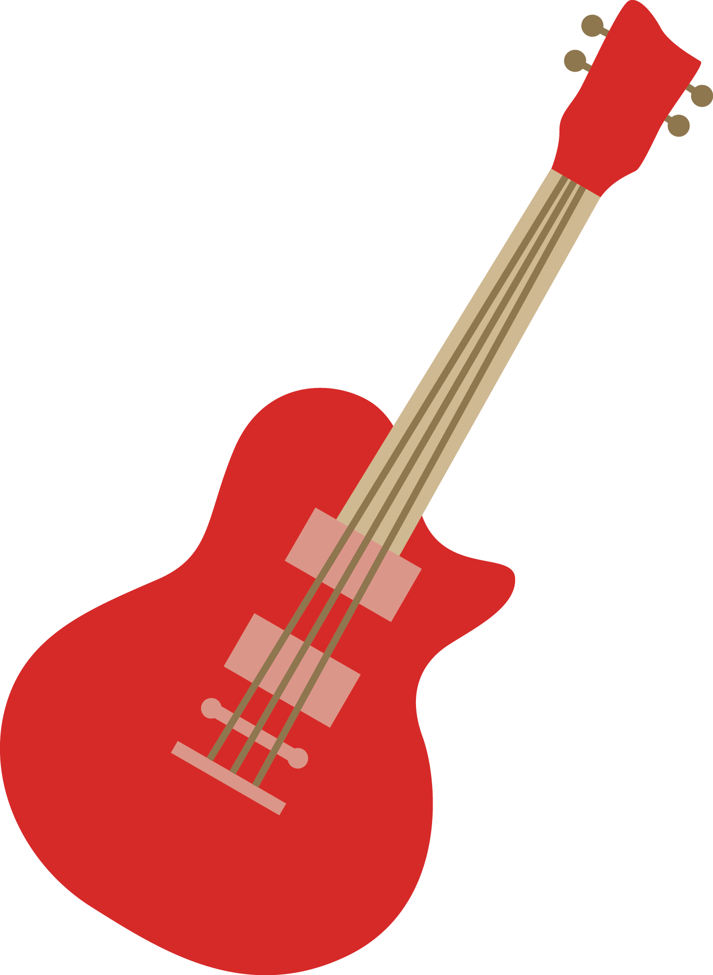 Guitar Vector Red Free Download Image PNG Image