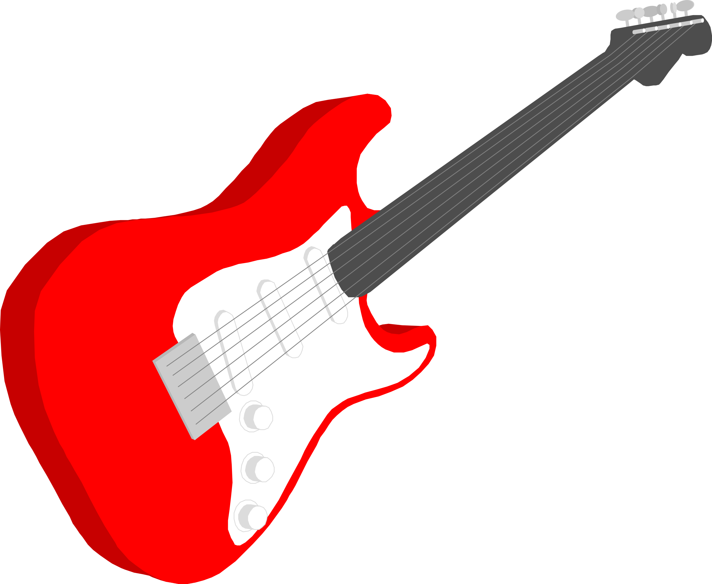 Guitar Photos Vector Red Free Download Image PNG Image