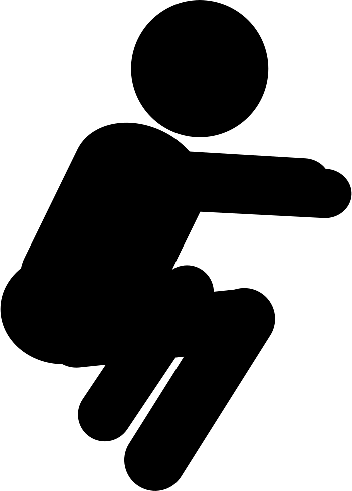 Squat Silhouette Free Download PNG HQ Transparent PNG Image