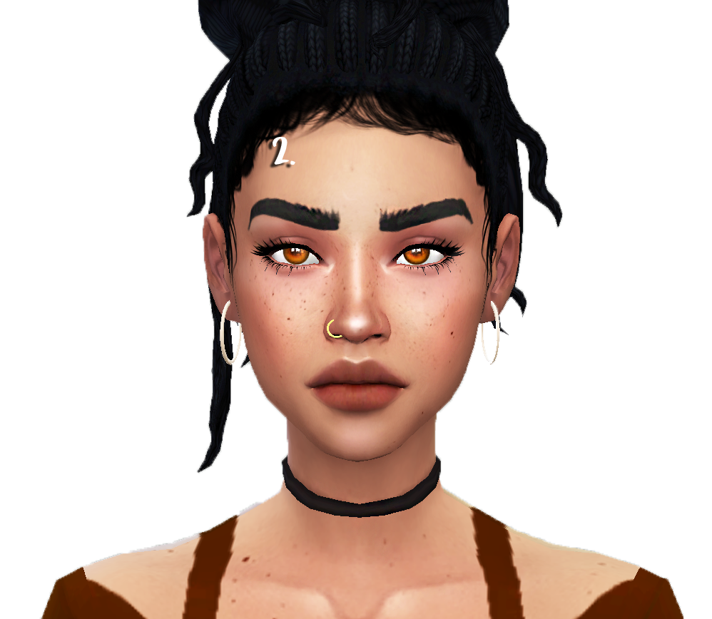 Sims Eyebrow Face Free PNG HQ PNG Image