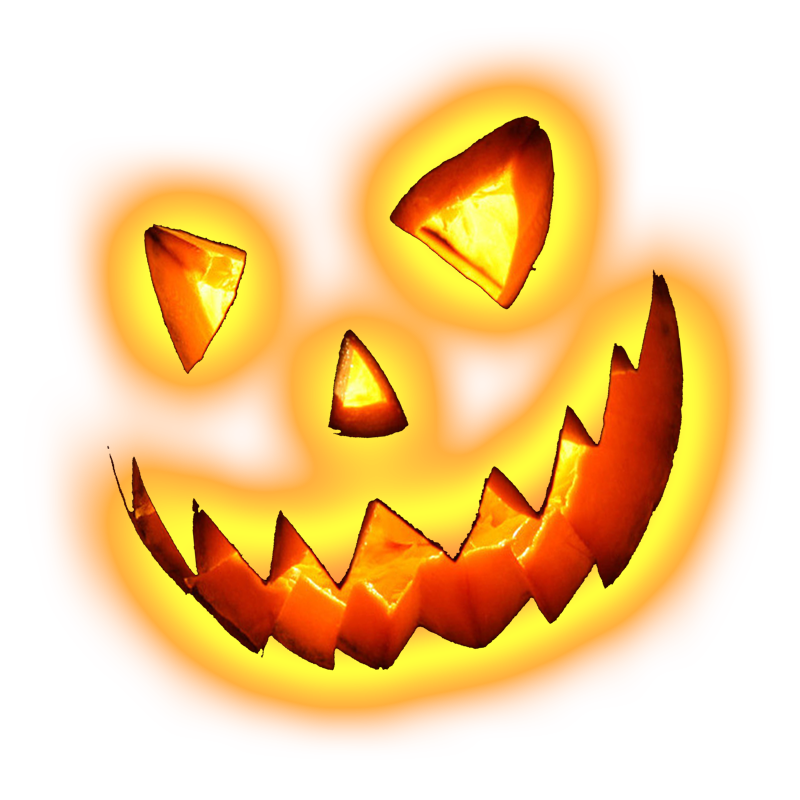 Scary Spooky Jack O Lantern Face PNG