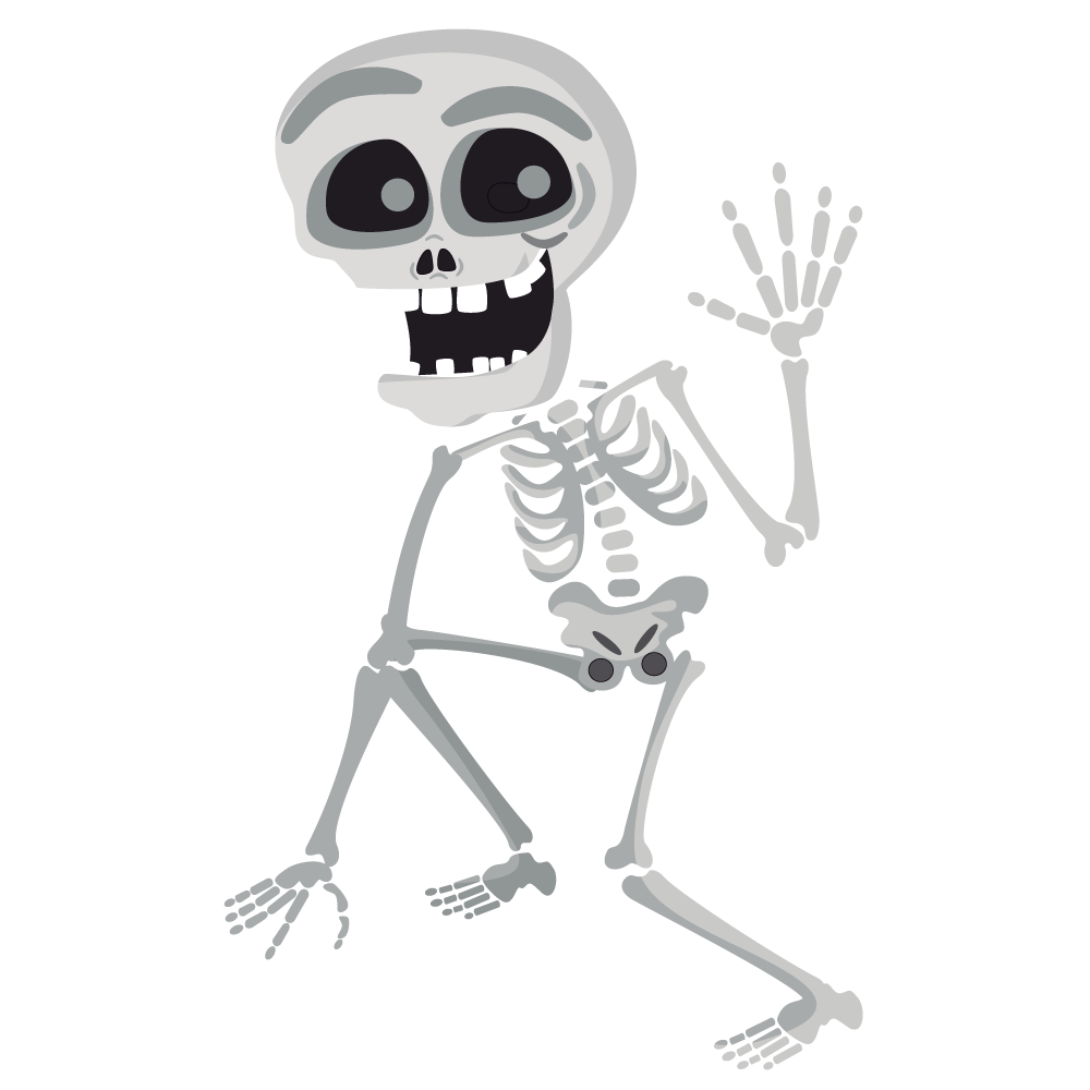 spooky skeleton transparent