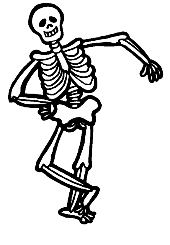 spooky skeleton transparent