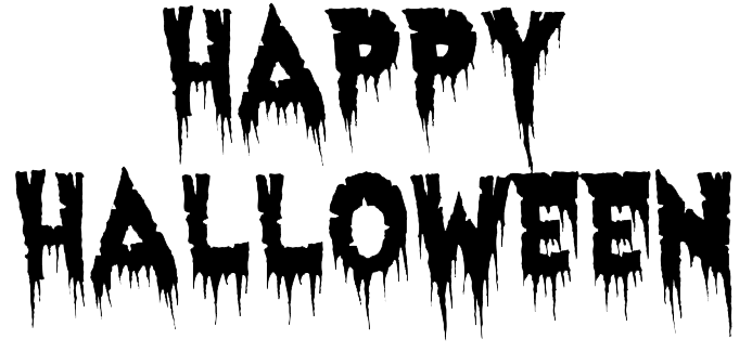 Happy Halloween Text Transparent Background PNG Image