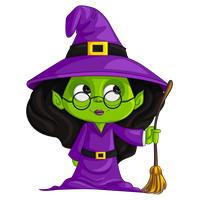 Purple Witch Witchcraft Free Clipart HQ