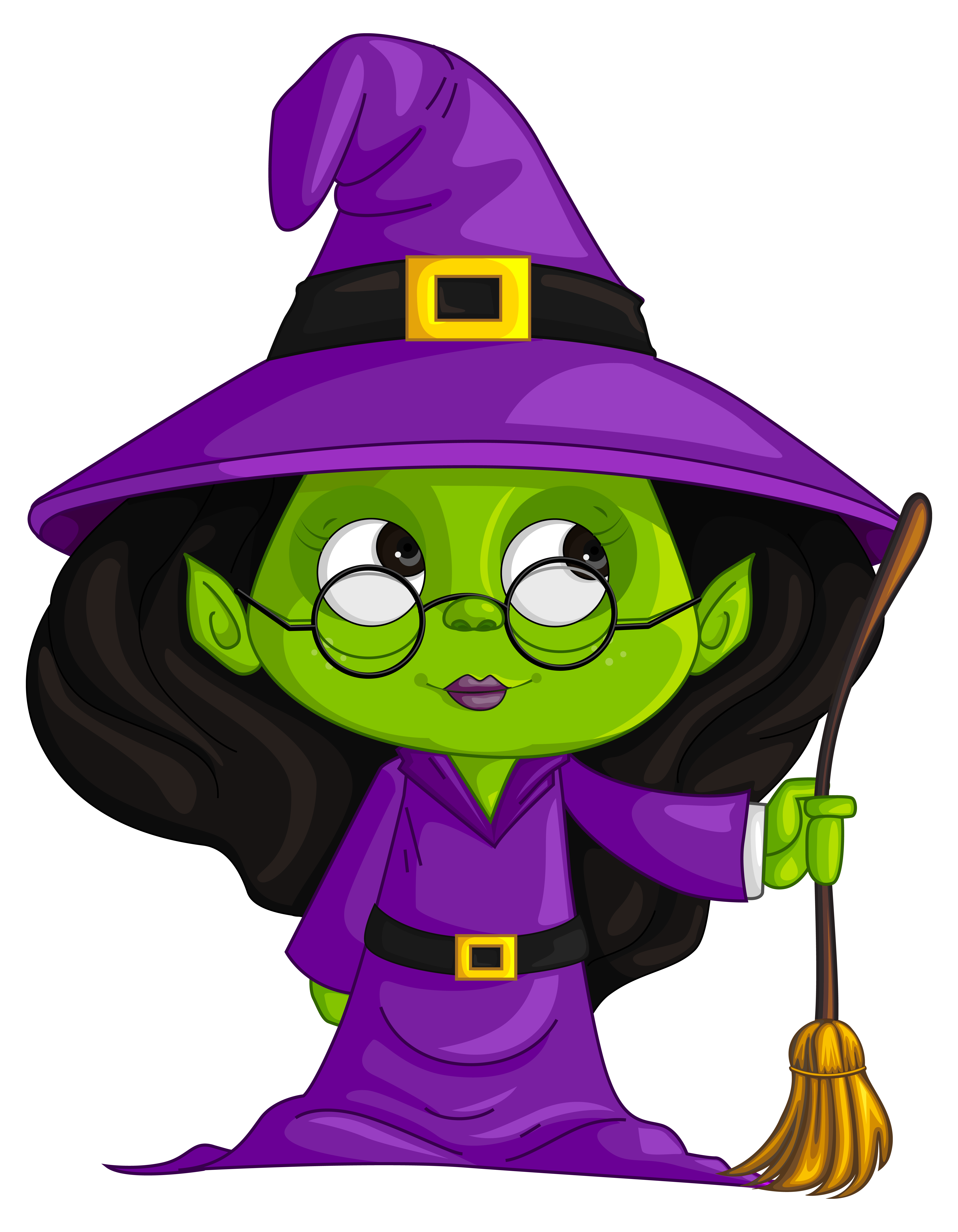 Purple Witch Witchcraft Free Clipart HQ PNG Image