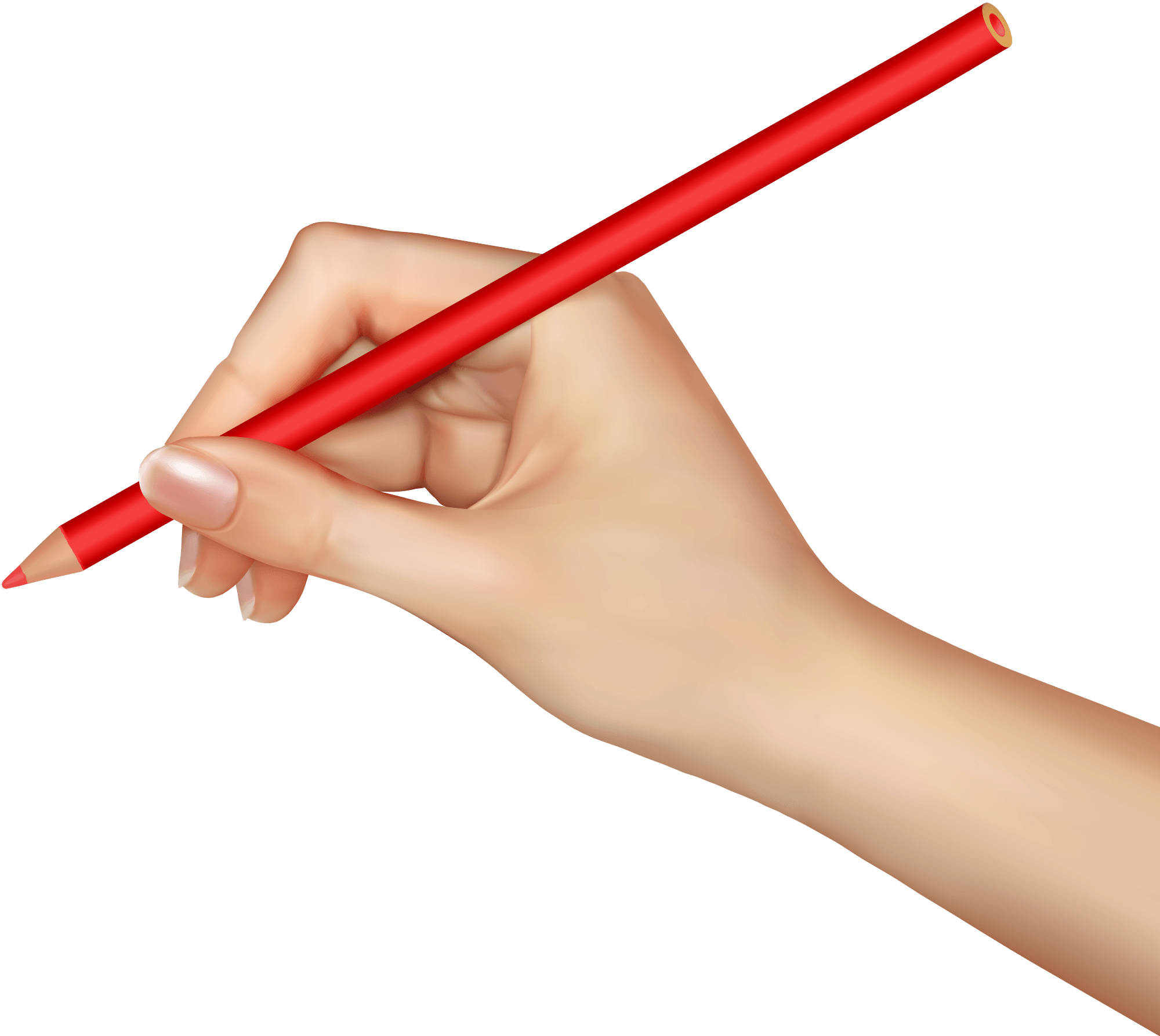 Pencil In Hand Hands Png Hand Image  PNG Image
