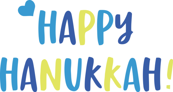 Hanukkah Text Font Line For Happy Song PNG Image