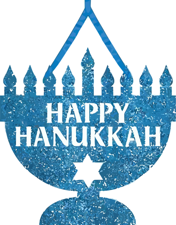 Hanukkah Logo Design Font For Candle Background PNG Image