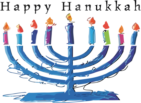 Hanukkah Candle Holder Menorah For Ball Drop PNG Image