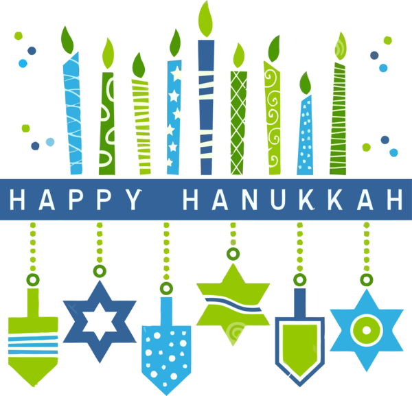 Hanukkah Green Text Line For Happy Resolutions PNG Image