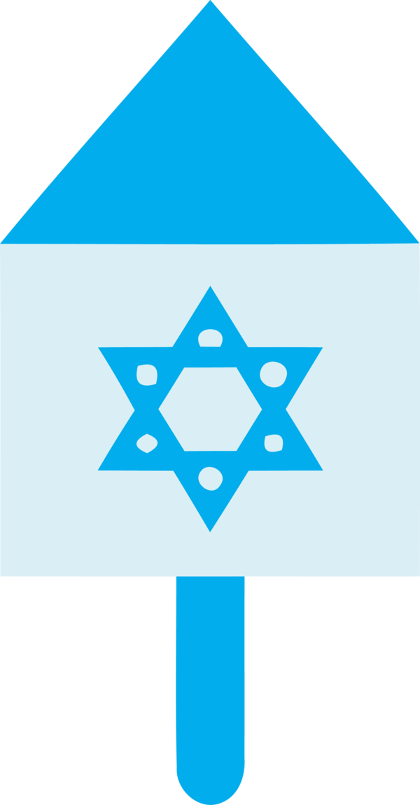 Hanukkah Turquoise Line Triangle For Happy Carol PNG Image