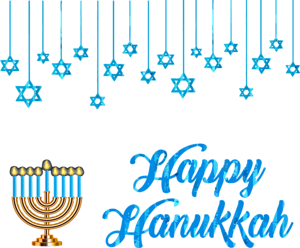 Hanukkah Text Line Font For Happy Carol PNG Image