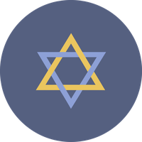 Hanukkah Logo Electric Blue Circle For Happy Ideas