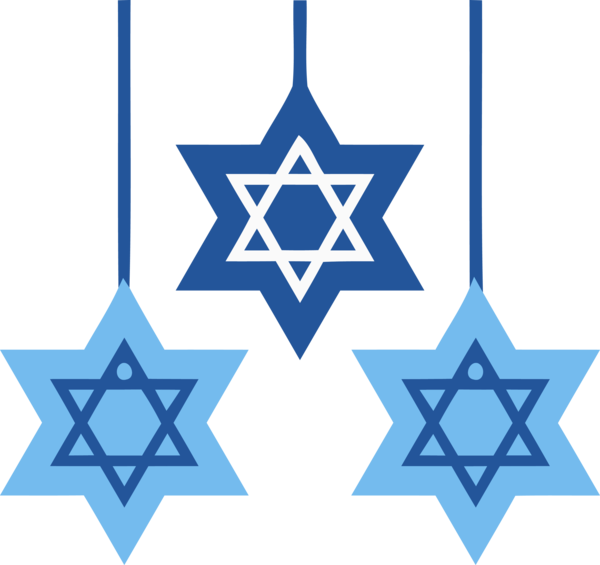 Hanukkah Electric Blue Design Pattern For Happy Traditions PNG Image