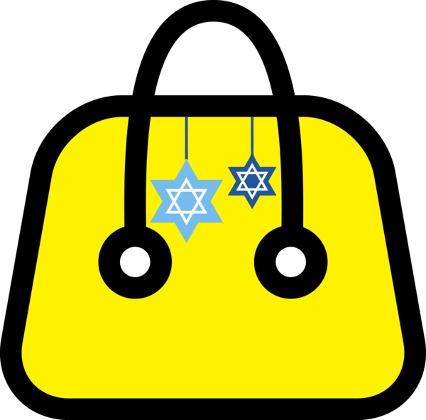 Hanukkah Yellow Circle For Happy Resolutions PNG Image
