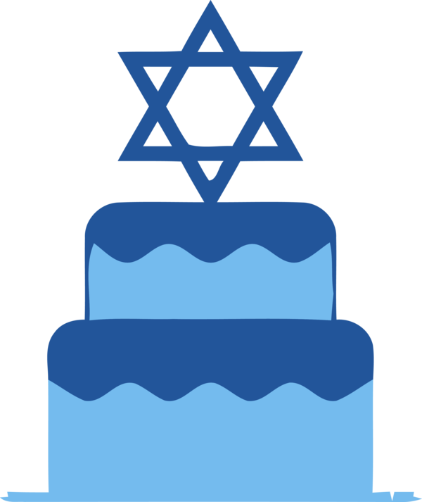 Hanukkah Blue Electric Baked Goods For Happy Colors PNG Image