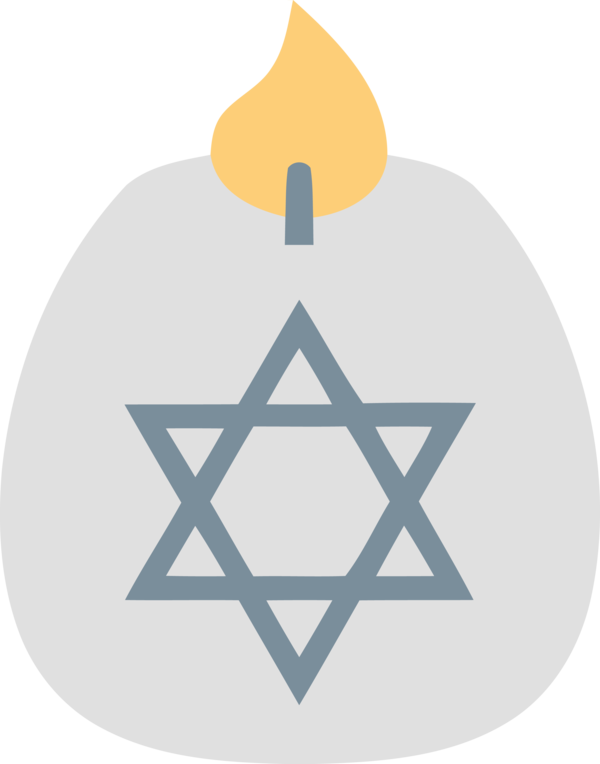 Hanukkah Triangle Symbol Logo For Happy Carol PNG Image