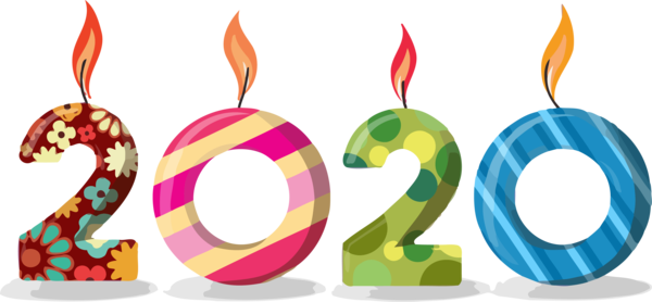 New Years 2020 Font Circle Symbol For Happy Year Destinations PNG Image