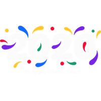 New Year 2020 Heart Font Smile For Happy Around The World