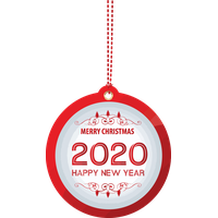 New Year 2020 Holiday Ornament For Happy 2020