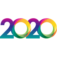 New Years 2020 Line Circle Colorfulness For Happy Year Countdown