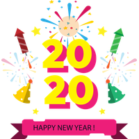 New Year 2020 Text Celebrating Font For Happy Holiday 2020