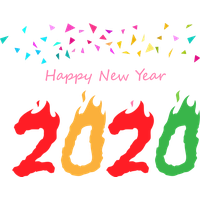 New Year Text Font For Happy 2020 Decoration