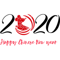 New Year Text Font Line Art For Happy 2020 Themes