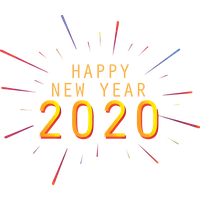 New Year 2020 Text Font Line For Happy Drawing
