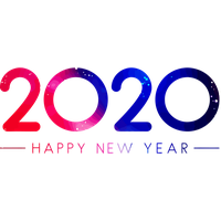 New Year Text Font Line For Happy 2020 Party 2020