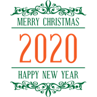 New Year 2020 Text Green Font For Happy Ideas