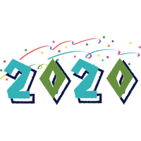 New Year Text Green Line For Happy 2020 Events Near Me