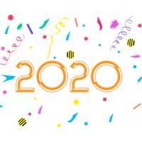 New Year Text Line Font For Happy 2020 Eve Party 2020