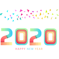 New Year Text Line Font For Happy 2020 Activities