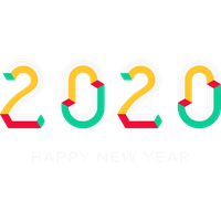 New Year 2020 Text Line Font For Happy Events Near Me