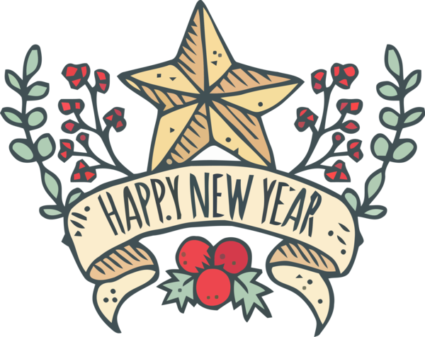 New Year Christmas Eve For Happy Destinations PNG Image