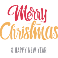 New Year Font Text Logo For Happy Fireworks