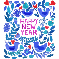 New Year Pattern For Happy Background