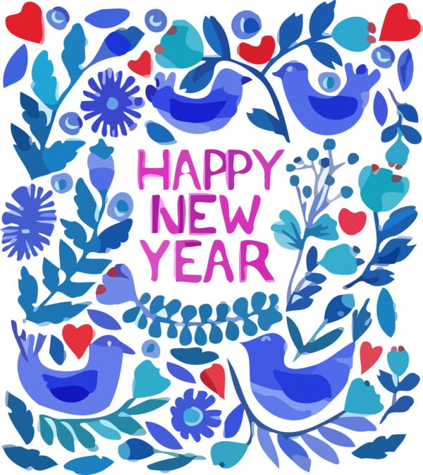 New Year Pattern For Happy Background PNG Image