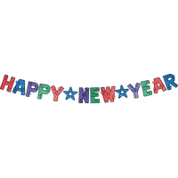 New Year Text Font For Happy Ball Drop