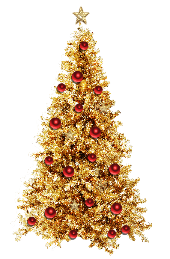 Santa Claus Christmas Tree Decoration For Cake PNG Image