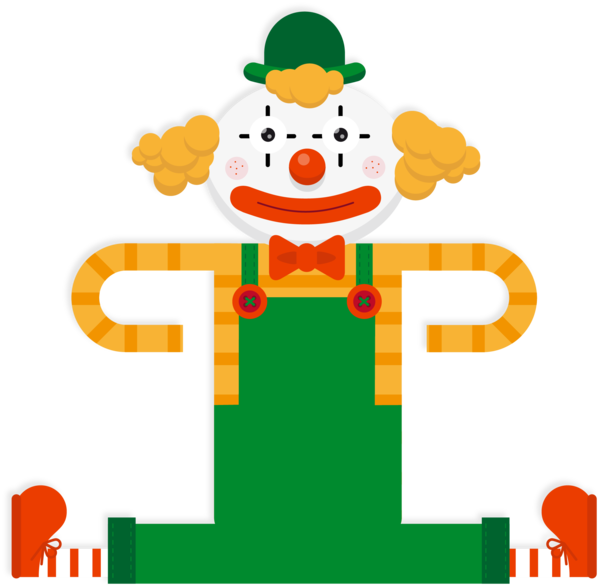 Birthday Party Poster Clown Line For Christmas Goals PNG Image