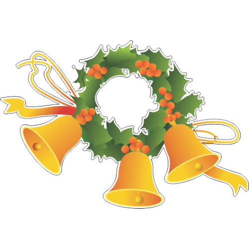 Christmas Day Bell Santa Claus Tree Plant For Ball Drop PNG Image
