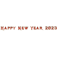 Happy New Year 2023 Text Free PNG HD