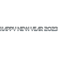 Happy New Year 2023 Text Free Clipart HQ