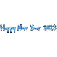 Happy New Year 2023 Text Download HD PNG